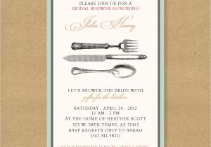 Themed Bridal Shower Invitation Wording Bridal or Wedding Shower Invitation Kitchen themed by Henandco
