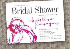 Themed Bridal Shower Invitation Wording Wine themed Bridal Shower Invitations Template Resume