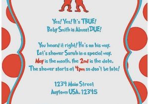 Thing 1 and Thing 2 Baby Shower Invitation Template Baby Shower Invitation Best Thing 1 and Thing 2
