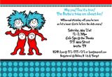 Thing 1 and Thing 2 Baby Shower Invitation Template the Best themes for A Twin Baby Shower Baby Ideas