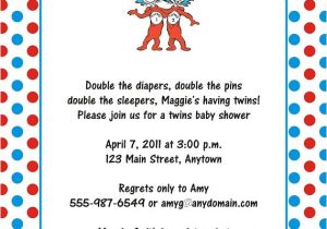 Thing One and Thing Two Baby Shower Invitations Digital File Thing 1 and Thing 2 Dr Seuss Birthday or Baby