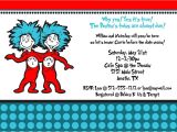 Thing One Thing Two Baby Shower Invitations Thing 1 and Thing 2 Baby Shower Invitation by Freshlycutcards