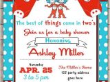 Thing One Thing Two Baby Shower Invitations Thing E Thing Two Baby Shower Invitation Twins Baby