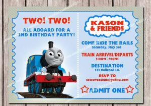 Thomas and Friends Party Invitations Thomas Friends Kids Birthday Invitation Printable by