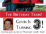 Thomas Birthday Party Invitation Templates Thomas the Engine Invitation Editable