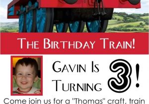 Thomas Birthday Party Invitation Templates Thomas the Engine Invitation Editable