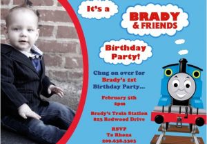 Thomas Birthday Party Invitation Templates Thomas the Train Birthday Party Invitations Template