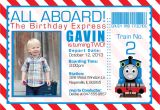 Thomas Photo Birthday Invitations Thomas the Train Invitations Ideas – Bagvania Free