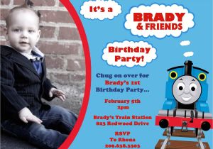 Thomas the Train Photo Birthday Invitations Items Similar to Thomas the Train and Friends Birthday