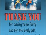 Thunderbirds Party Invites Personalised Thunderbirds Thank You Cards
