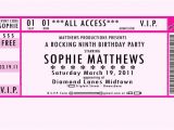 Ticket Birthday Invitation Template 24 Images Of Vip Pass Template Microsoft Word Leseriail Com