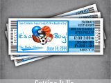 Ticket Invitations for Baby Shower All Star Baby Shower Ticket Invitation It S A Boy Sports