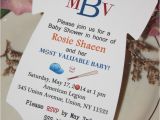 Ticket Invitations for Baby Shower Template Baseball Baby Shower Invitations