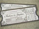 Ticket Stub Wedding Invitations Loved Our Wedding Invitations Shaped Like Movie Tickets