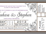 Ticket Wedding Invitation Template Free Movie Ticket Invite Templates