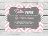 Tickled Pink Party Invitations Tickled Pink Baby Girl Shower Invitation Digital