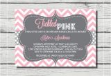 Tickled Pink Party Invitations Tickled Pink Baby Girl Shower Invitation Digital Printable
