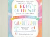 Tie Dye Baby Shower Invitations Printable Tie Dye Baby Shower Invitation Gender Neutral