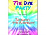 Tie Dye Party Invitations Printable Tie Dye Party Art Birthday Party Invitation by Purplechicklet