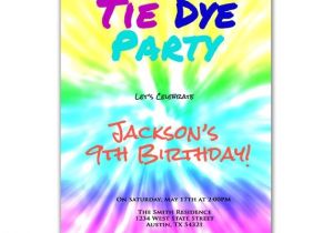 Tie Dye Party Invitations Printable Tie Dye Party Art Birthday Party Invitation by Purplechicklet