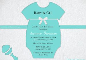 Tiffany and Co Baby Shower Invites Tiffany Baby Shower Invitation Baby & Co by Tenderdesigns