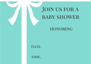 Tiffany and Company Baby Shower Invitations Tiffany Blue Baby Shower Invitations