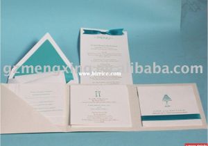 Tiffany Blue Pocket Wedding Invitations Blank Pocket Wedding Invitations Bizrice Com