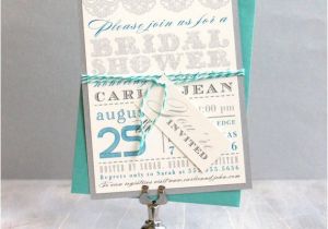 Tiffany Blue Wedding Bridal Shower Invitations Aqua Blue Bridal Shower Lace Wedding Invitations by Beaconlane