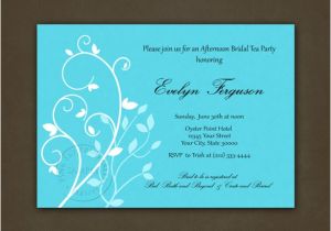 Tiffany Blue Wedding Bridal Shower Invitations Teal Aqua Blue Vines Bridal Shower by Pinkskyprintables On