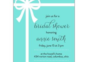 Tiffany Blue Wedding Bridal Shower Invitations Tiffany Blue Bow Bridal Shower Invitations