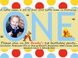 Tigger 1st Birthday Invitations Free Printable Winnie the Pooh Birthday Invitations