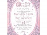 Time Frame for Wedding Invitations Pink Purple Fairy Tale Wedding Invitation once Upon A