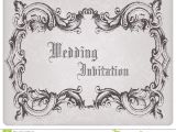 Time Frame for Wedding Invitations Retro Wedding Invitation Postcard with Frame Stock Image