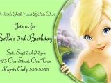 Tinkerbell Birthday Invitation Template Tinkerbell Christening Invitations