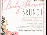Tiny Prints Bridal Shower Invitations Blooming Brunch Rose Baby Shower Invitations In Rose