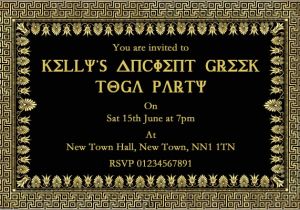 Toga Party Invitation toga Party Invitations Cimvitation