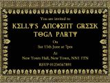Toga Party Invitations Wording toga Party Invitations