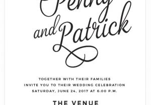 Together with their Families Wedding Invitations Tagged Invitation Parents Wording