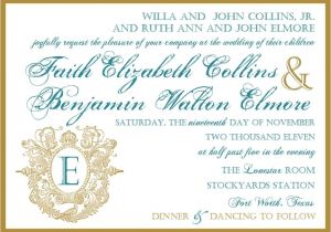 Together with their Parents Wedding Invitation Wedding Invitation Wording Samples together with their