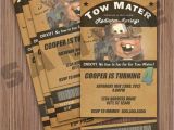 Tow Mater Birthday Invitations Items Similar to tow Mater Ticket Invitation On Etsy