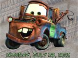 Tow Mater Birthday Invitations Personalized Cars tow Mater Birthday Invitation Digital