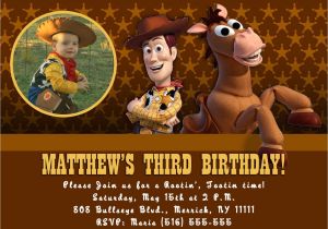 Toy Story Customized Birthday Invitations Custom Photo Invitations toy Story Birthday Invitation You