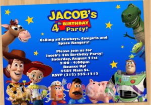 Toy Story Photo Birthday Party Invitations toy Story Invitation toy Story Invite Custom Personalized