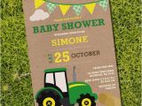 Tractor Baby Shower Invitations Vintage John Deere Tractor Baby Shower by Sunshineparties