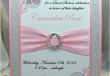Traditional Quinceanera Invitations Pink and Grey Quinceanera or Sweet 16 Invitations by