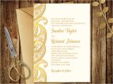 Traditional Wedding Invitation Template Gold Wedding Invitation Paisley Printable Wedding