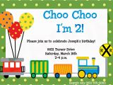 Train Birthday Invitation Template 9 Train Birthday Invitations for Kid Free Printable