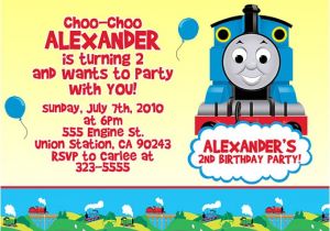 Train Party Invitations Templates attractive Thomas the Train Birthday Invitation Ideas