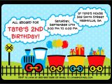 Train Party Invitations Templates Train Birthday Invitations Template