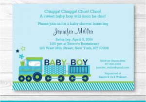 Train themed Baby Shower Invitations Cute Choo Choo Train Baby Shower Invitation Train Baby